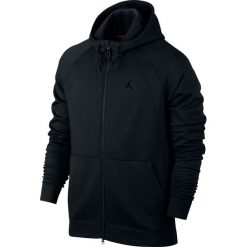 BLUZA AIR JORDAN WINGS FLEECE FULL-ZIP HOODIE 860196 010. Czarne bluzy męskie marki Jordan, m. Za 359,00 zł.