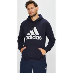 Adidas Performance - Bluza. Niebieskie bluzy męskie adidas Performance, s, z nadrukiem, z bawełny, z kapturem, bez rękawów, z kapturem. Za 249,90 zł.