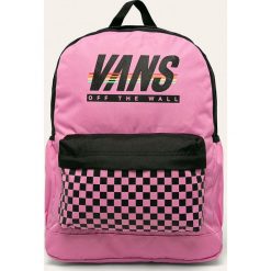 Vans - Plecak. Różowe plecaki damskie Vans, z nadrukiem, z poliesteru. W wyprzedaży za 179,90 zł.