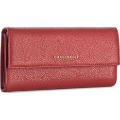 Portfele damskie: Duży Portfel Damski COCCINELLE – AW5 Metallic Soft E2 AW5 11 46 01 Coquelicot 209