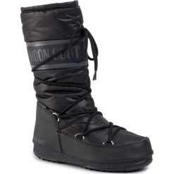 Śniegowce MOON BOOT - High Nylon Wp 240091001 Black. Czarne kozaki damskie Moon Boot, na zimę, ze skóry ekologicznej, bez obcasa, bez zapięcia. W wyprzedaży za 549,00 zł.