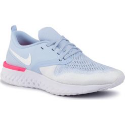 Buty NIKE - Odyssey React 2 Flyknit AH1016 401 Hydrogen Blue/Whiye/Hyper Pink. Niebieskie buty sportowe damskie Nike, bez wzorów, ze skóry ekologicznej, sportowe, do biegania. W wyprzedaży za 399,00 zł.