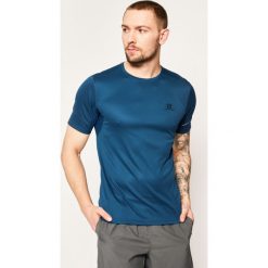 Koszulka techniczna Salomon Agile Ss Tee LC1099900. Niebieskie koszulki męskie Salomon, m, bez wzorów, z poliesteru, sportowe, polo, bez rękawów. W wyprzedaży za 129,00 zł.