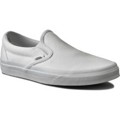 Tenisówki Vans Classic Slip-On VN000EYEW00. Białe półbuty damskie Vans, bez wzorów, bez zapięcia. W wyprzedaży za 189,00 zł.