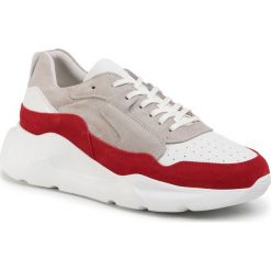 Sneakersy JACK&JONES - Jfwmunki 12169251 White/Red Dahlia. Czerwone sneakersy męskie Jack&Jones, bez zapięcia. Za 429,00 zł.