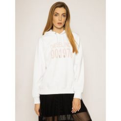 Bluza Diesel F-Ang-J1 00SC8N 0IAJH. Białe bluzy damskie Diesel, s, bez wzorów, z bawełny, bez rękawów, bez kaptura. W wyprzedaży za 369,00 zł.