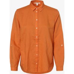 Esprit Casual - Bluzka damska z dodatkiem lnu, pomarańczowy. Pomarańczowe bluzki damskie Esprit Casual, bez wzorów, z bawełny, casualowe, bez kołnierzyka, bez rękawów. Za 169,95 zł.