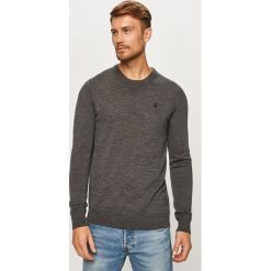 G-Star Raw - Sweter. Szare swetry męskie G-Star RAW, s, bez wzorów, z bawełny, retro, z okrągłym kołnierzem, bez kaptura. Za 419,90 zł.
