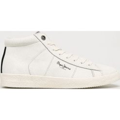 Pepe Jeans - Buty Portobello. Białe buty sportowe męskie marki Pepe Jeans, z jeansu, na sznurówki. W wyprzedaży za 299,90 zł.