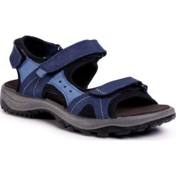 Sandały SALAMANDER - Lake 32-15501-62 Blue/Light Blue. Niebieskie klapki damskie Salamander, bez wzorów, ze skóry, bez obcasa. Za 299,00 zł.