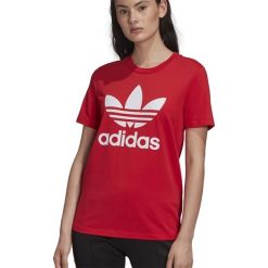 ADIDAS TREFOIL TEE > FM3302. Koszulki damskie Adidas, z aplikacjami, z elastanu, klasyczne, bez kołnierzyka, z krótkim rękawem. Za 99,99 zł.