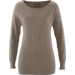 Sweter bonprix brunatny. Pomarańczowe bez kategorii bonprix, z materiału. Za 109,99 zł.