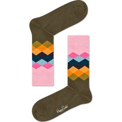 Happy Socks - Skarpety Big Dot Block. Szare skarpetki męskie marki Happy Socks, z bawełny. W wyprzedaży za 39,90 zł.