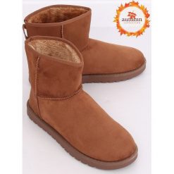 Śniegowce emusy camel C-08 CAMEL. Brązowe śniegowce damskie obuwie damskie, na zimę, z zamszu, bez zapięcia. Za 68,85 zł.