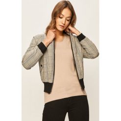 Answear - Kurtka bomber. Szare kurtki damskie ANSWEAR, s, bez wzorów, z elastanu, krótkie, bez kaptura. Za 199,90 zł.