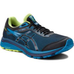 Buty ASICS - GT-1000 7 G-Tx GORE-TEX 101A037 Black/Race Blue 001. Niebieskie buty sportowe męskie marki Asics, z tworzywa sztucznego, bez zapięcia, do biegania, gore-tex. Za 535,00 zł.
