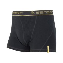 Sensor Bokserki Merino Df M Black Xxl. Czarne slipy męskie termoaktywne marki Sensor, xxl, z wełny. W wyprzedaży za 89,00 zł.