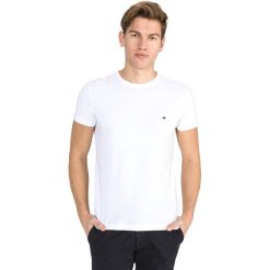 Tommy Hilfiger Core Koszulka Biały. Białe podkoszulki męskie TOMMY HILFIGER, s, bez wzorów, z elastanu, bez kołnierzyka, z krótkim rękawem, krótkie. Za 187,95 zł.