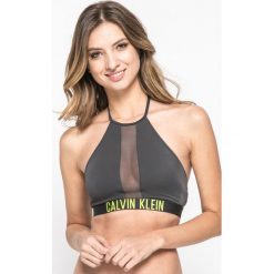 Calvin Klein Jeans - Biustonosz kąpielowy. Szare stroje kąpielowe damskie Calvin Klein Jeans, m, bez wzorów, z elastanu. W wyprzedaży za 179,90 zł.