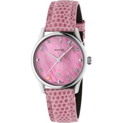 ZEGAREK GUCCI G-Timeless YA126586. Różowe zegarki damskie marki GUCCI, ze stali. Za 4690,00 zł.
