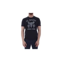T-shirty z krótkim rękawem Mc2 Saint Barth SKYLAR. Czarne t-shirty męskie Mc2 Saint Barth, s, bez wzorów, bez kołnierzyka, krótkie. Za 213,33 zł.