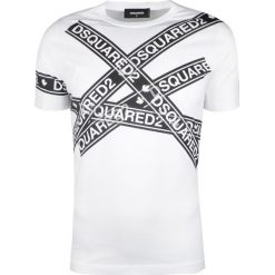 Dsquared2 T-shirt "Chic Dan". T-shirty męskie Dsquared2, z nadrukiem, z tkaniny, z okrągłym kołnierzem. Za 549,00 zł.