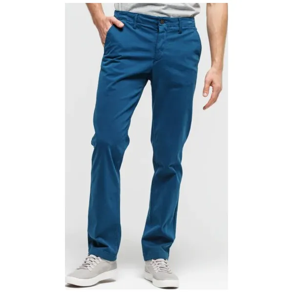 Timberland Spodnie Squam Lake Ultrastretch Satin Chino , niebieski, rozmiar 30/32. Niebieskie spodnie męskie Timberland, s, bez wzorów, z elastanu. W wyprzedaży za 343,99 zł.