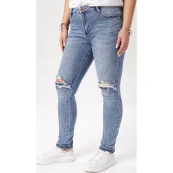 Niebieskie Jeansy Slim Arieris. Niebieskie jeansy damskie Born2be, xl. W wyprzedaży za 99,99 zł.