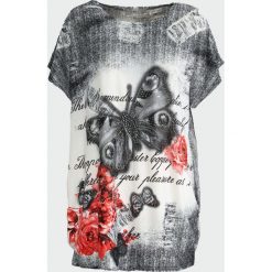 Bluzki asymetryczne: Czarny T-shirt You'll Never Know