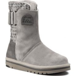 Botki SOREL - Newbie NL 2148-103 Silver Sage. Szare botki damskie marki Sorel, ze skóry. W wyprzedaży za 259,00 zł.