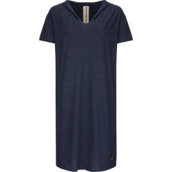 Sukienka "Chill Out" w kolorze granatowym. Niebieskie sukienki damskie super.natural, xs, bez wzorów, z kapturem, bez rękawów, midi. W wyprzedaży za 159,95 zł.