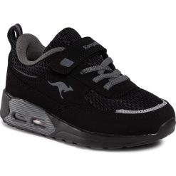 Sneakersy KANGAROOS - 18465 000 5003 Black. Czarne trampki chłopięce KangaROOS, bez wzorów, ze skóry ekologicznej, na rzepy. Za 149,00 zł.
