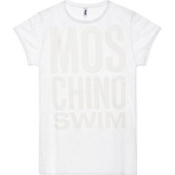 Sukienka plażowa Moschino Underwear & Swim A1911 2128. Białe sukienki damskie Moschino Underwear & Swim, na plażę, xs, bez wzorów, z poliesteru, bez kołnierzyka, bez rękawów. W wyprzedaży za 389,00 zł.