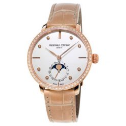 ZEGAREK FREDERIQUE CONSTANT LADIES MANUFACTURE DIA FC-703VD3SD4. Szare zegarki damskie FREDERIC CONSTANT, ze stali. Za 22999,00 zł.