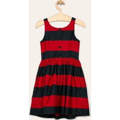 Polo Ralph Lauren - Sukienka dziecięca 128-176 cm. Czerwone sukienki dziewczęce Polo Ralph Lauren, bez wzorów, z bawełny, bez rękawów, rozkloszowane. Za 489,90 zł.
