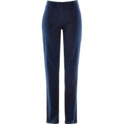 Dżinsy "SKINNY" bonprix ciemny denim nowy. Czarne jeansy damskie bonprix, z jeansu. Za 79,99 zł.