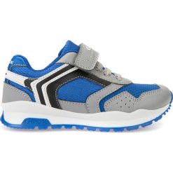 Sneakersy "Cordian" w kolorze szaro-niebieskim. Niebieskie trampki chłopięce marki geox kids, z gumy. W wyprzedaży za 129,95 zł.