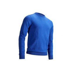 Koszulka polo do golfa męska. Niebieskie koszulki męskie INESIS, m, bez wzorów, z bawełny, z golfem, bez rękawów. Za 59,99 zł.