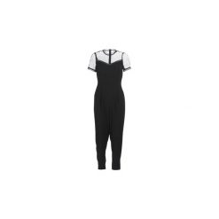 Kombinezony MICHAEL Michael Kors LACE YOKE JUMPSUIT. Czarne kombinezony damskie MICHAEL Michael Kors, bez wzorów, bez kołnierzyka, bez rękawów. Za 1209,00 zł.