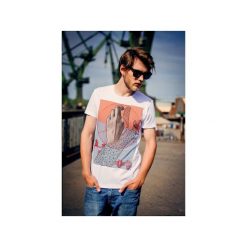 T-shirty męskie: HANDMETRIC – t-shirt męski biały
