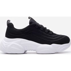 Sneakersy na grubej podeszwie - Czarny. Czarne sneakersy damskie House. Za 99,99 zł.