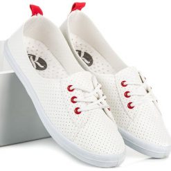 Trampki damskie slip on: Ażurowe tenisówki MALLORY