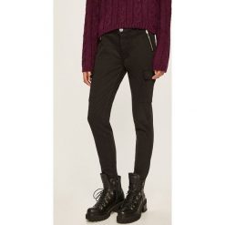 Answear - Spodnie. Czarne spodnie damskie ANSWEAR, s, z elastanu. W wyprzedaży za 79,90 zł.