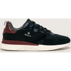 Gant - Buty Mc Park. Niebieskie buty sportowe męskie GANT, ze skóry, na sznurówki. Za 529,90 zł.