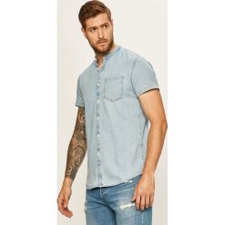 Tom Tailor Denim - Koszula jeansowa. Niebieskie koszule męskie TOM TAILOR DENIM, s, bez wzorów, z bawełny, casualowe, ze stójką, z krótkim rękawem. W wyprzedaży za 149,90 zł.