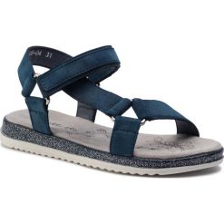 Sandały NELLI BLU CS2505-04. Niebieskie sandały dziewczęce Nelli Blu, ze skóry ekologicznej, bez zapięcia. Za 59,99 zł.