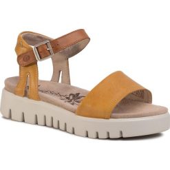 Sandały JOSEF SEIBEL - Thea 05 69805 727 851 Safran/kombi. Żółte klapki damskie Josef Seibel, bez wzorów, ze skóry, bez obcasa. Za 319,00 zł.