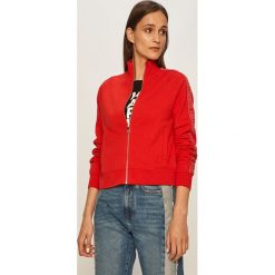 Karl Lagerfeld - Bluza. Czarne bluzy damskie KARL LAGERFELD, s, z aplikacjami, z bawełny, bez rękawów, bez kaptura. W wyprzedaży za 629,90 zł.