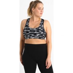Biustonosze sportowe: Playful Motion Curve PAINTSTROKEPRTCLASSIC RACER SPORTS Biustonosz sportowy black/white