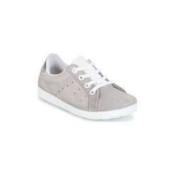 Buty Dziecko Citrouille et Compagnie HINETTE. Szare trampki dziewczęce marki Citrouille et Compagnie, bez wzorów, bez zapięcia. Za 143,20 zł.